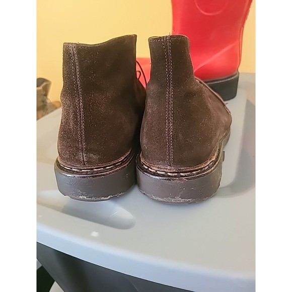 EUC $650 Heschung Dk Brown Suede Desert Chukka Dress Boots Mens Size 11 44 9.5 - Picture 7 of 10